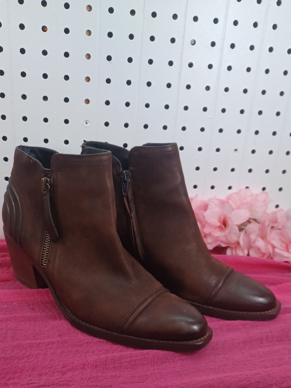 Paul Green Leather Ankle Boot